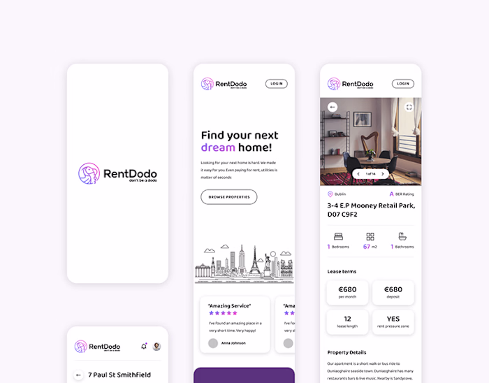 Tenant & Landlord App Design Concept | Behance :: Behance