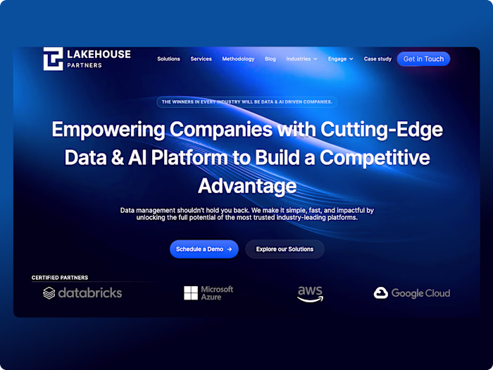 Data & AI Solutions Website
Built