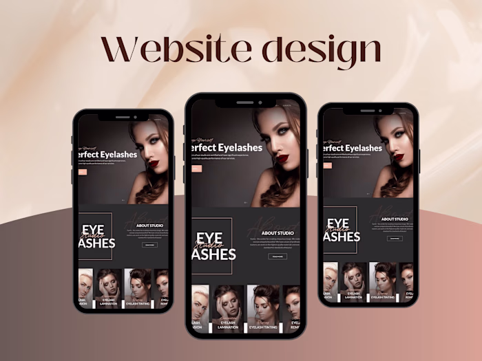 Lash Tech website design 