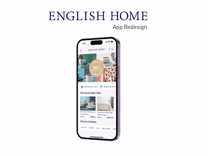 
English Home UX/UI Redesign Case