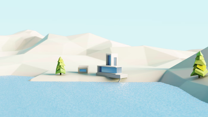 Lowpoly 3D Environment Design in Blender