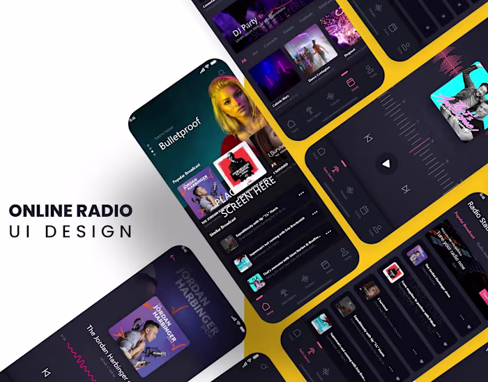 Online Radio UI Design