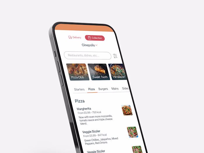 Delivery My Food - Cinema Food Delivery App
