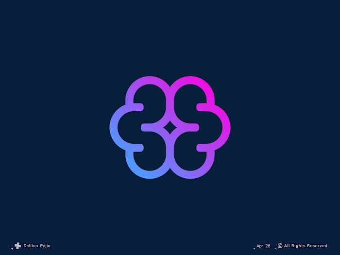 Synaptic logo, brain + spark