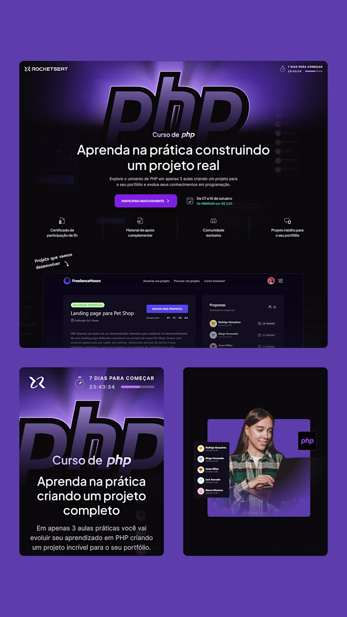 PHP Course ⬛ Strategic Landing