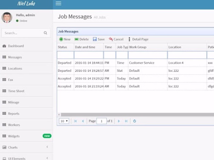 CRUD Backend admin panel