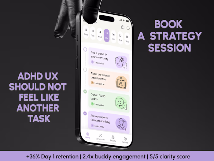 Mobile App Design | Mental Health IOS App | UI UX Design