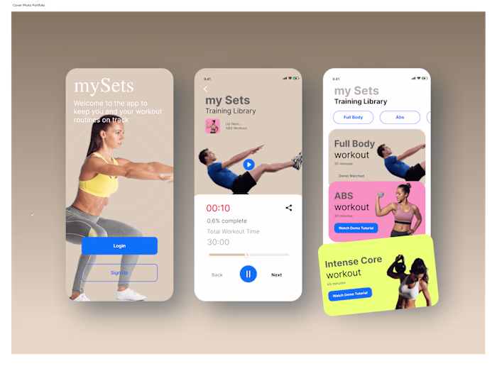 mySets Fitness App