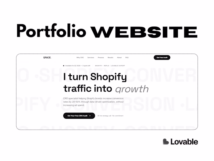 Conversion-Focused Portfolio Website