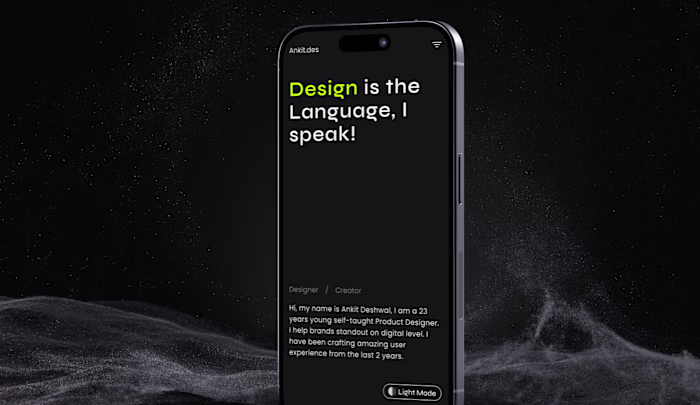 Product Designers Portfolio Design