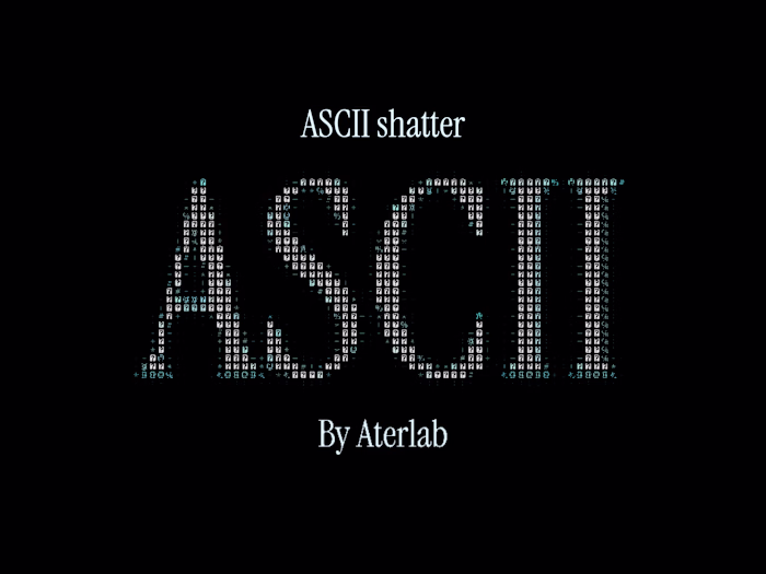 Interactive ASCII Text Effect Experiment