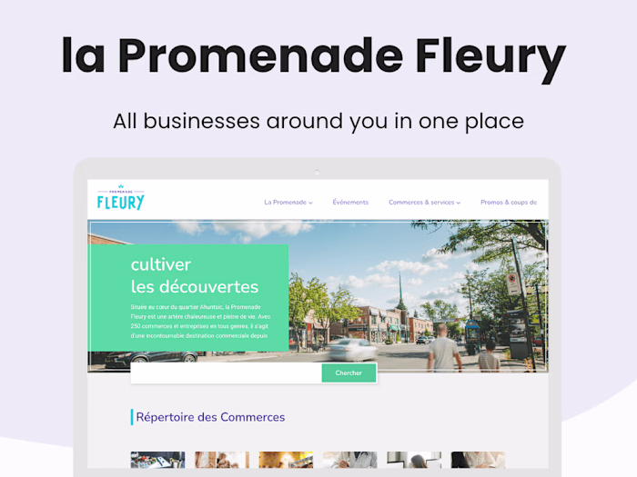 La Promenade Fleury - Website Redesign
