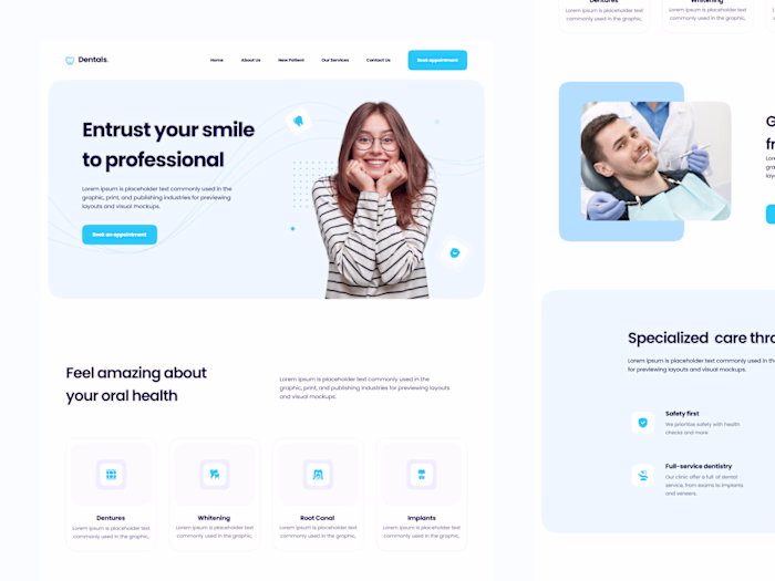 Dentist Website Design Project