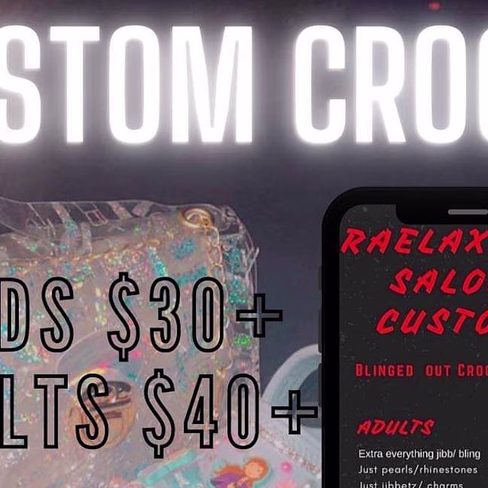 Raeraebaby1theblogger on Instagram: “Get your #cumstomcrocs tod…