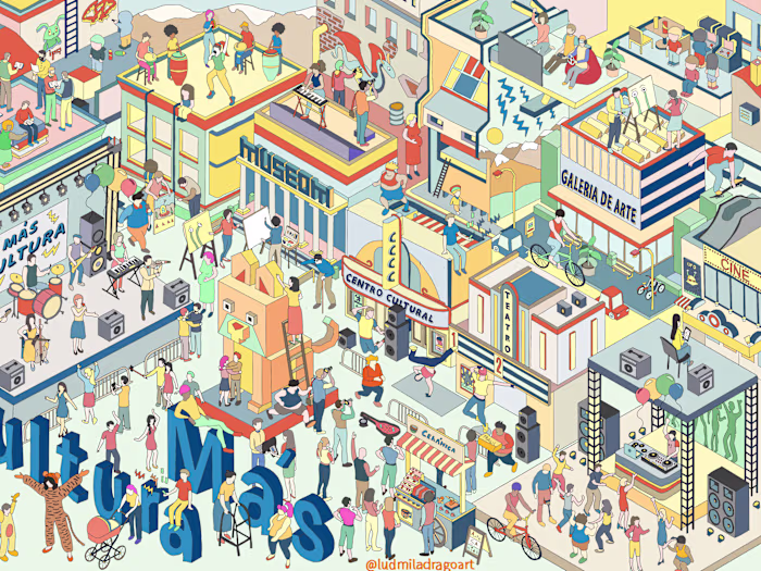 Advertisement for Mas Cultura, Argentina