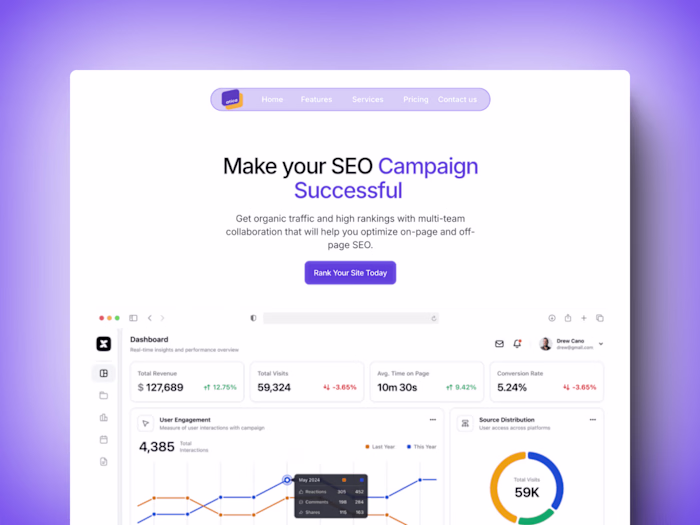 SEO Agency Framer Website