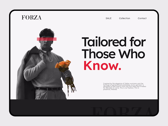 Luxury Italian Menswear Website