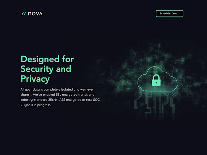 Nova AI Single Page Site