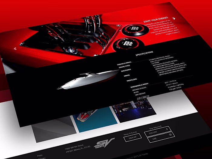 Custom Shopify Web Development, Graphic Design | SV YACHTS