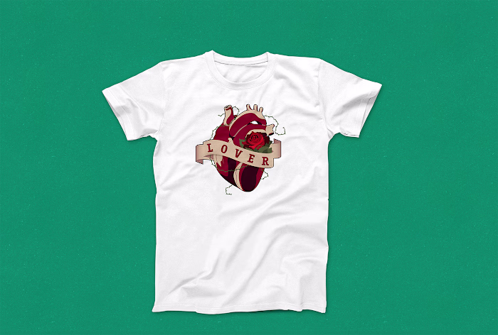 Lover T-Shirt - Illustration