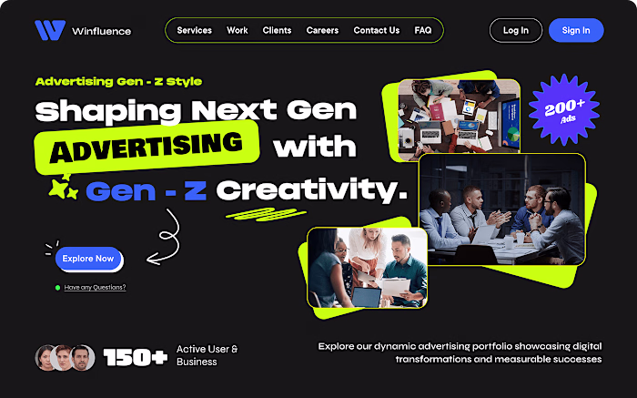 Neubrutalism Website Design