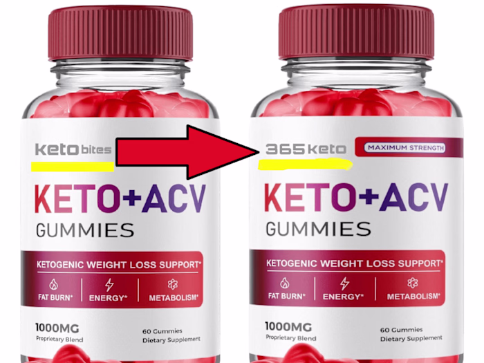 Text Replacement and Enhancement for "Keto Bites" Bottle Image
