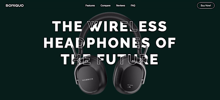 Headphone Startup Website Development