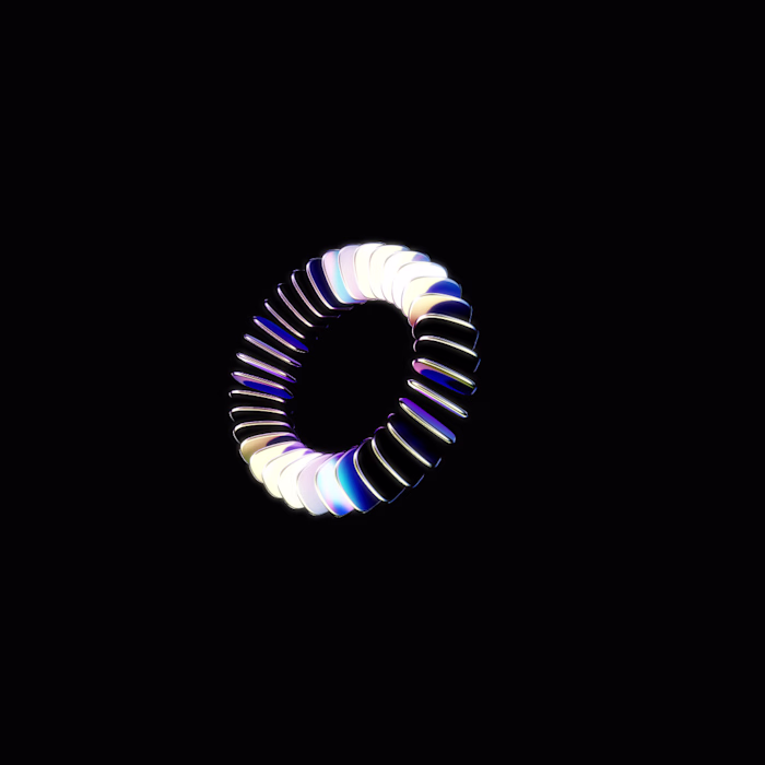 Luminous Helix - Abstract art