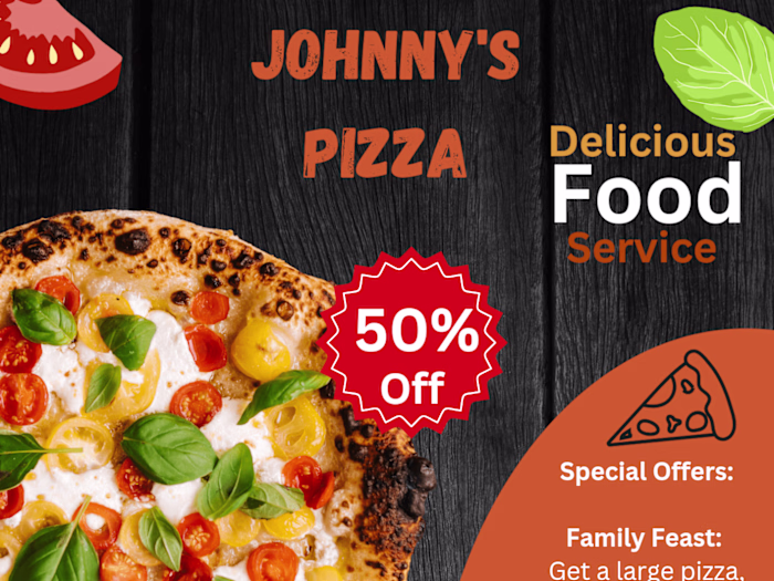 Pizza restaurant flyer 