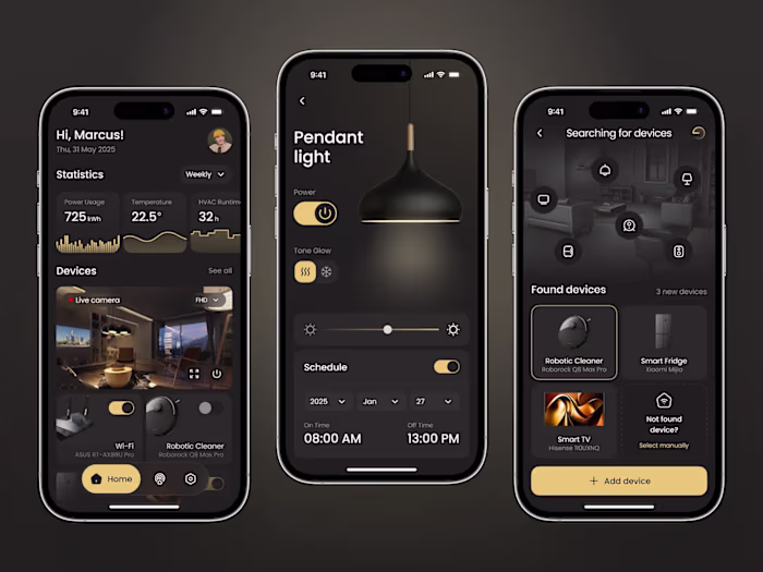 Smart Home Mobile App UI
