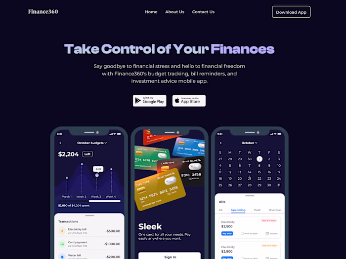 Finance360 - Webflow