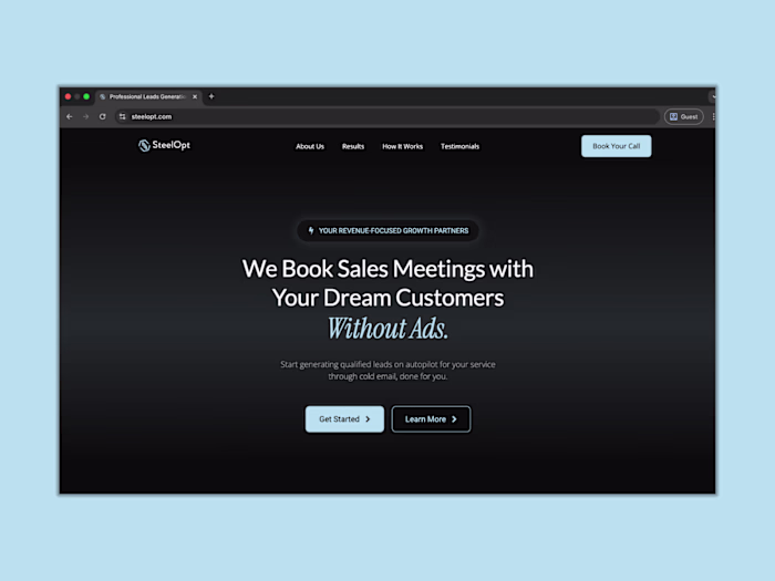 Website Development for SteelOpt (Lead Generation Agency)