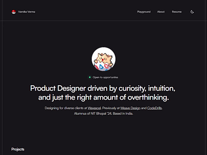 Personal Portfolio Design