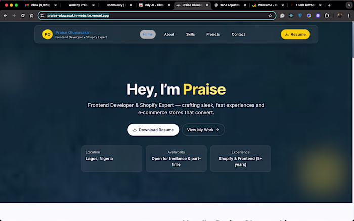 💻 My Portfolio Website | Tailwind & Next.js I designed and ...