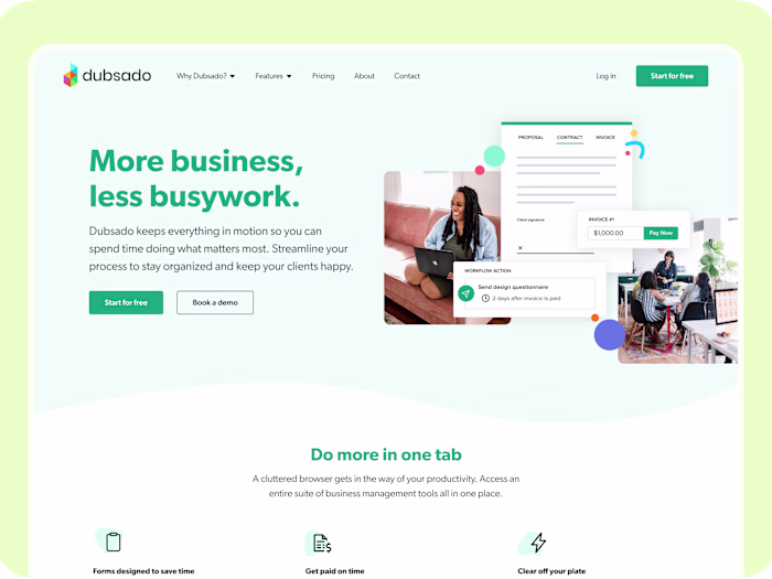 Dubsado Marketing Website