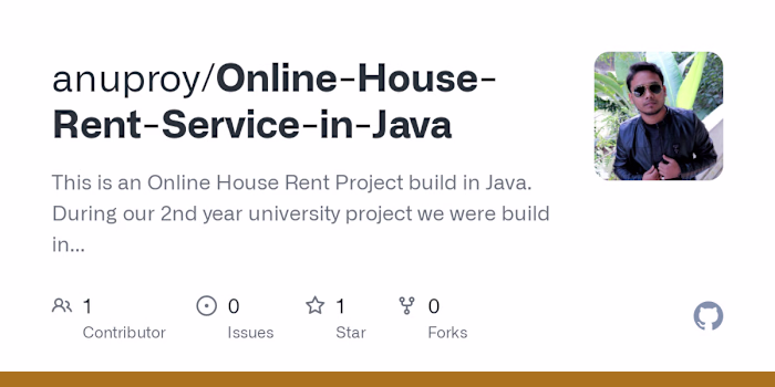 Online House Rent in Java