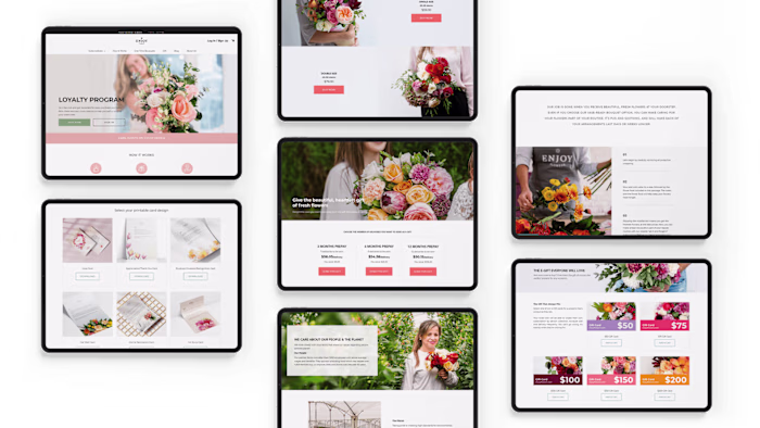 Flower Subscription - UI / Web Design