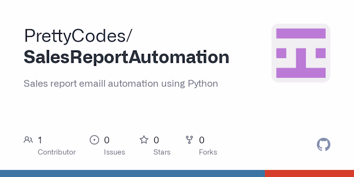 Sales Report email automation using Python