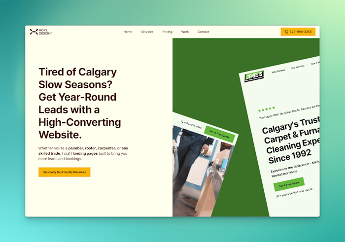 Hope Design Studio Website Redesign