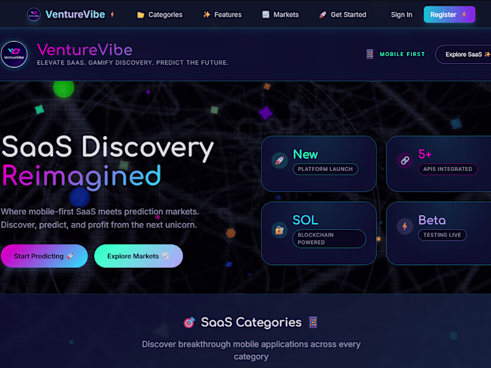 🚀 Introducing VentureVibe: The Ultimate Launchpad for SaaS ...