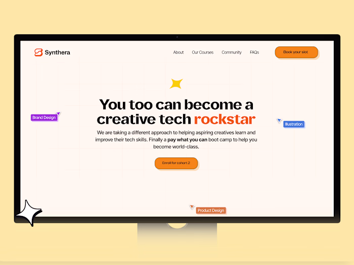 Creative Web Design for Synthera's EdTech Platform