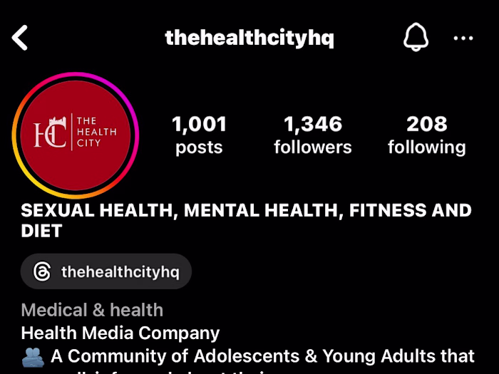 Managed Health City Online Instagram Page
