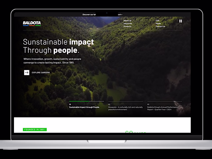 Baldota Group | Homepage Redesign
