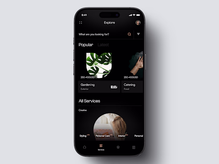 Professional and lifestyle service provider platform