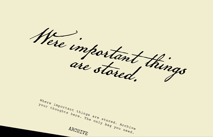 Archive Bags/Creative Direction/Branding