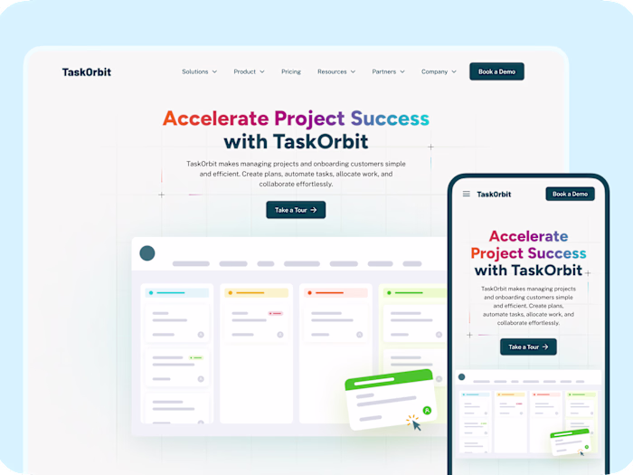 Marketing Website for a Project Management Software