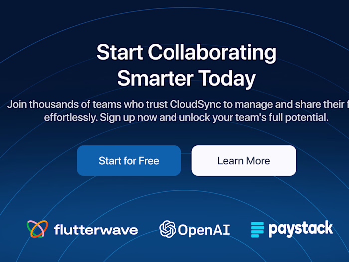 File Collaboration Landing page
