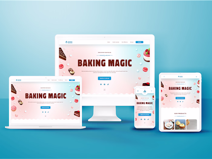 Sucrose Sorcerer Bakery Website