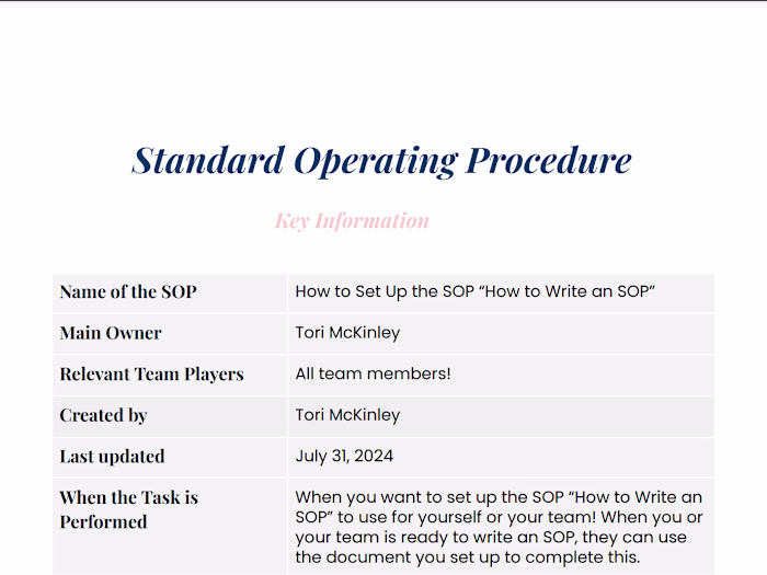 FREEBIE: SOP Template & SOP on How to Write an SOP