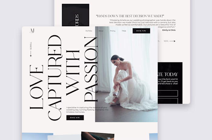 Photographer Portfolio Website | Webflow